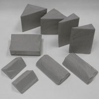 Nylon covered foam shape set. Code: AC1050