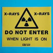 X-ray warning sign. Code: AC1082