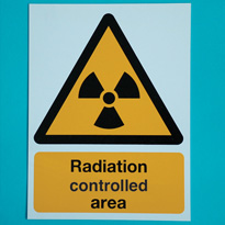 X-ray warning sign. Code: AC1085