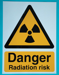 X-ray warning sign. Code: AC1091